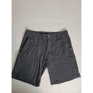 Kuhl Cargo Shorts Mens Sz 36 Stretch Nylon Outdoor Hiking Gray
